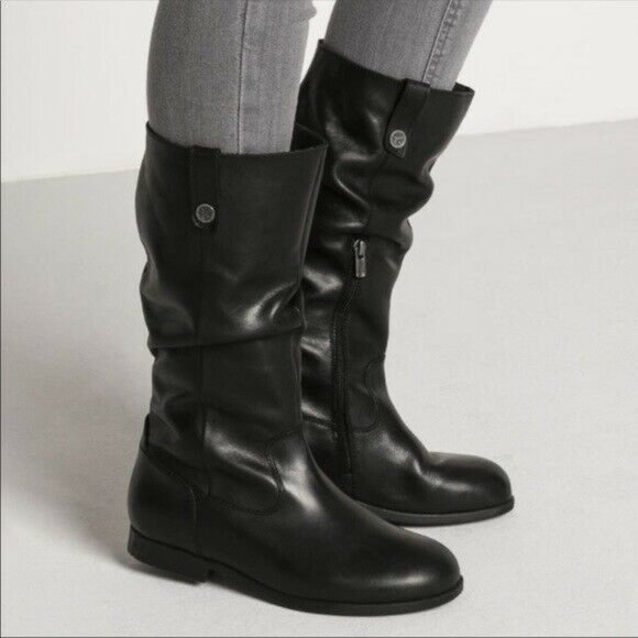 Birkenstock Shoes - Birkenstock Sarnia High Leather Slouchy Boots 36